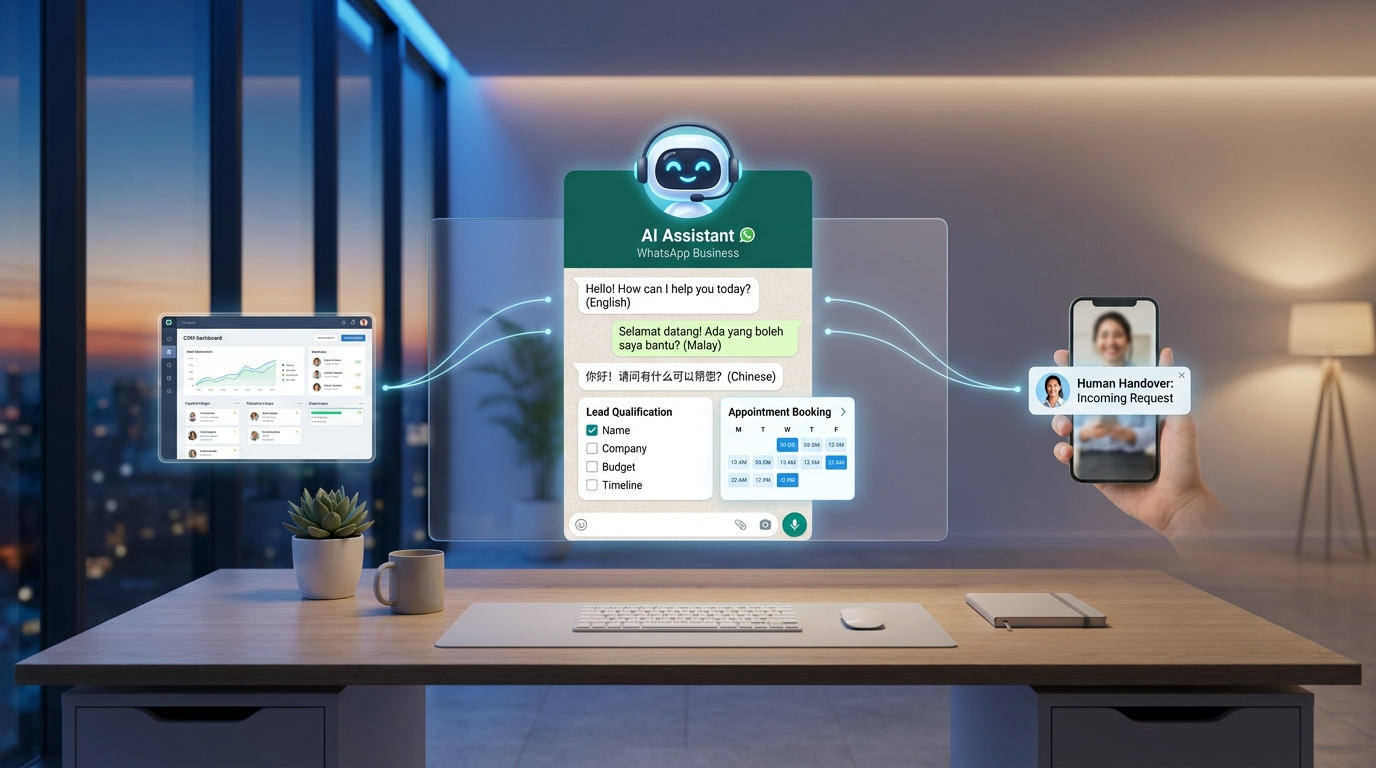 The Solution: AI WhatsApp Chatbots Empowering Malaysian SMEs 24/7
