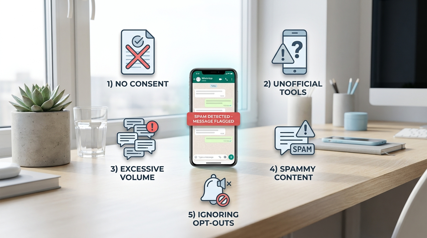 Why Bulk WhatsApp Messages Get Marked as Spam